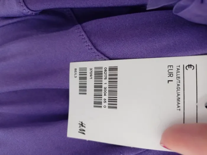Magnifique nuisette sexy violette sexy avec dentelle noire avec noeuds neuve avec étiquette T.L H&M - photo numéro 6