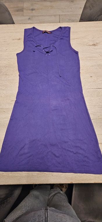 Robe courte, sans manche, mauve foncé, Kiska&Kiska, taille L