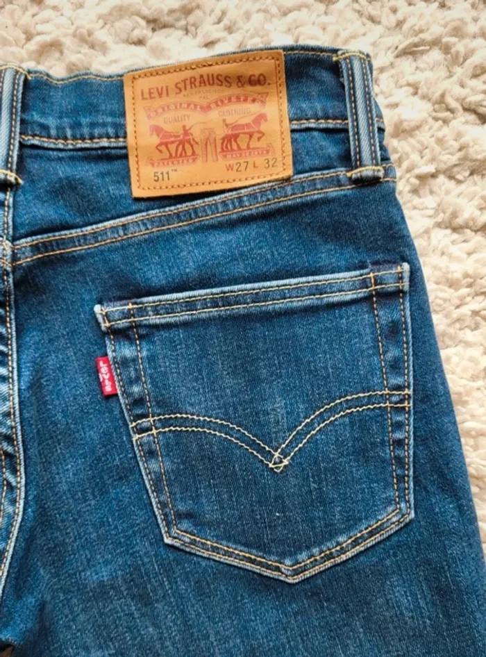 Jean Levi's 511 W27 L32 bleu - photo numéro 7