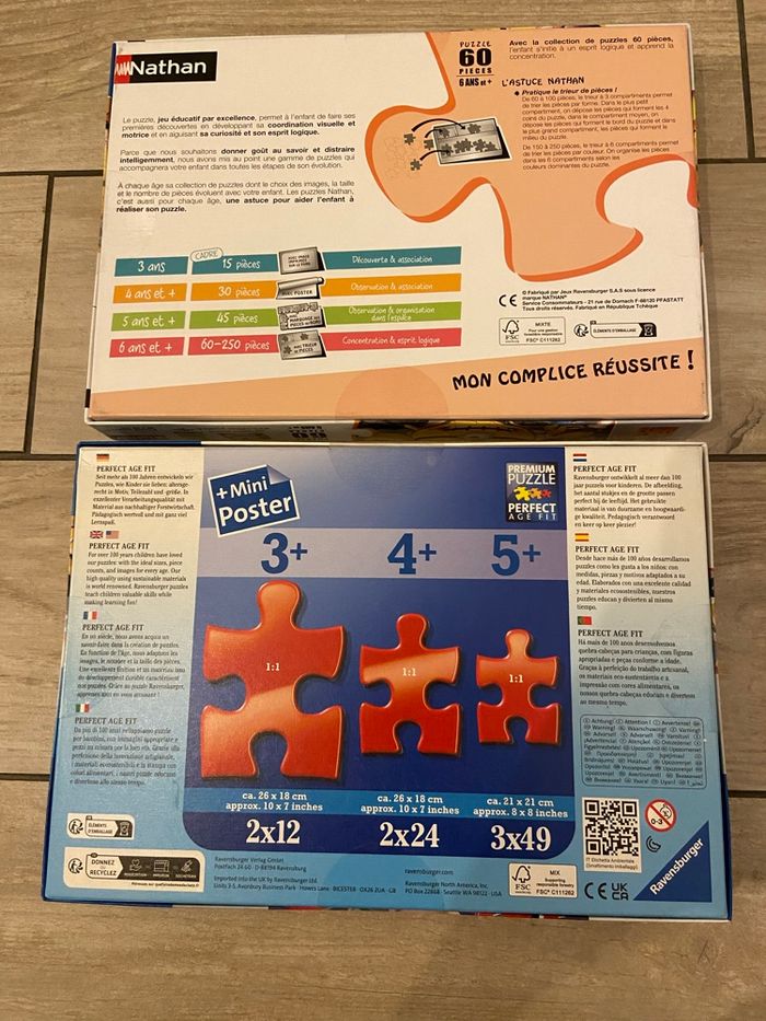 Lot de 2 puzzles neufs Minions Moi Moche et Méchant - photo numéro 2