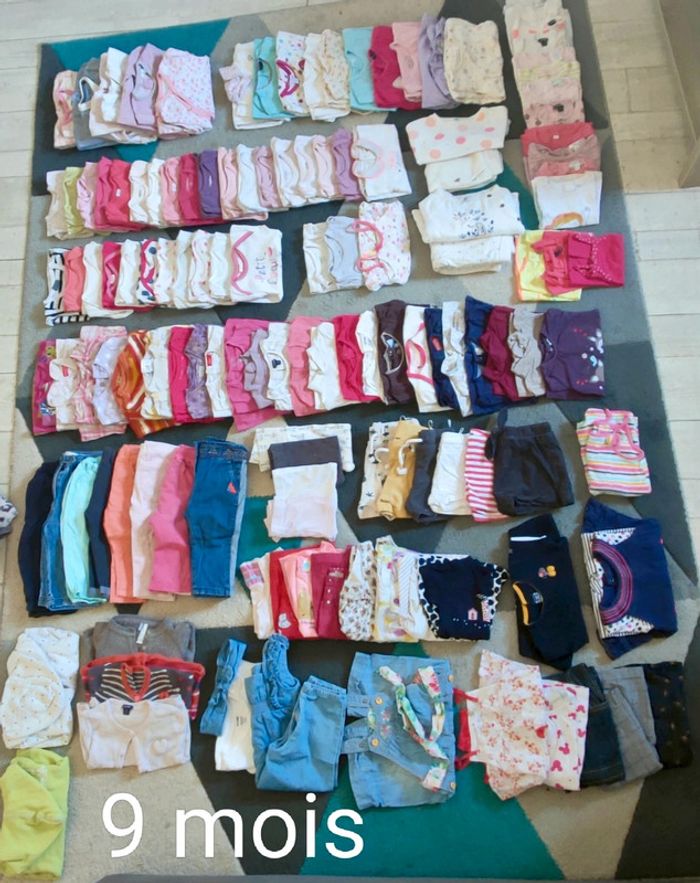 Gros lot vêtements 9 mois fille