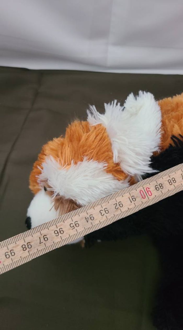 Peluche panda roux WILD REPUBLIC marron noir blanc longue queue - photo numéro 3