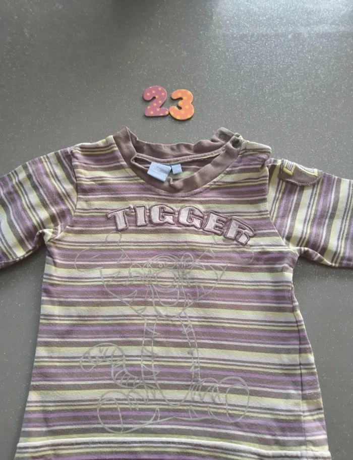 T shirt Tigrou manches longues 23 mois