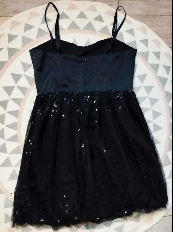 Robe bustier soirée sequins - NafNaf Vintage - 42 = 40 actuel - Neuve - photo numéro 12
