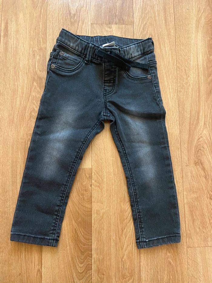 Jean gris anthracite délavé mixte 12/18M