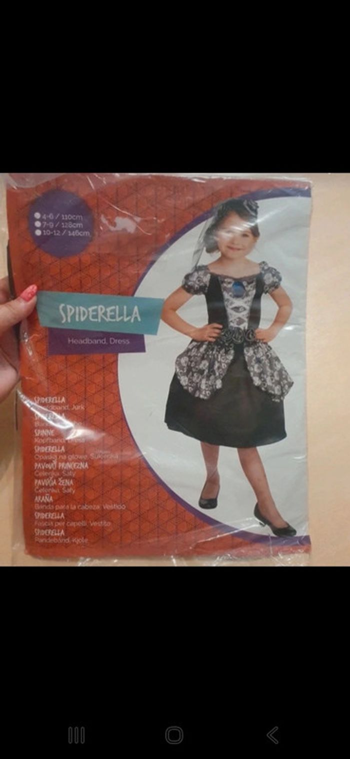 Déguisement halloween spiderella neuf taille 4-6ans