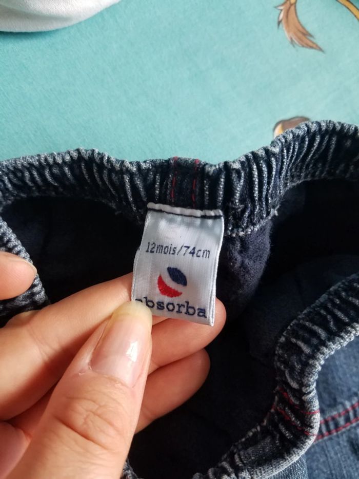 Pantalon taille 12 mois bon état Absorba - photo numéro 3