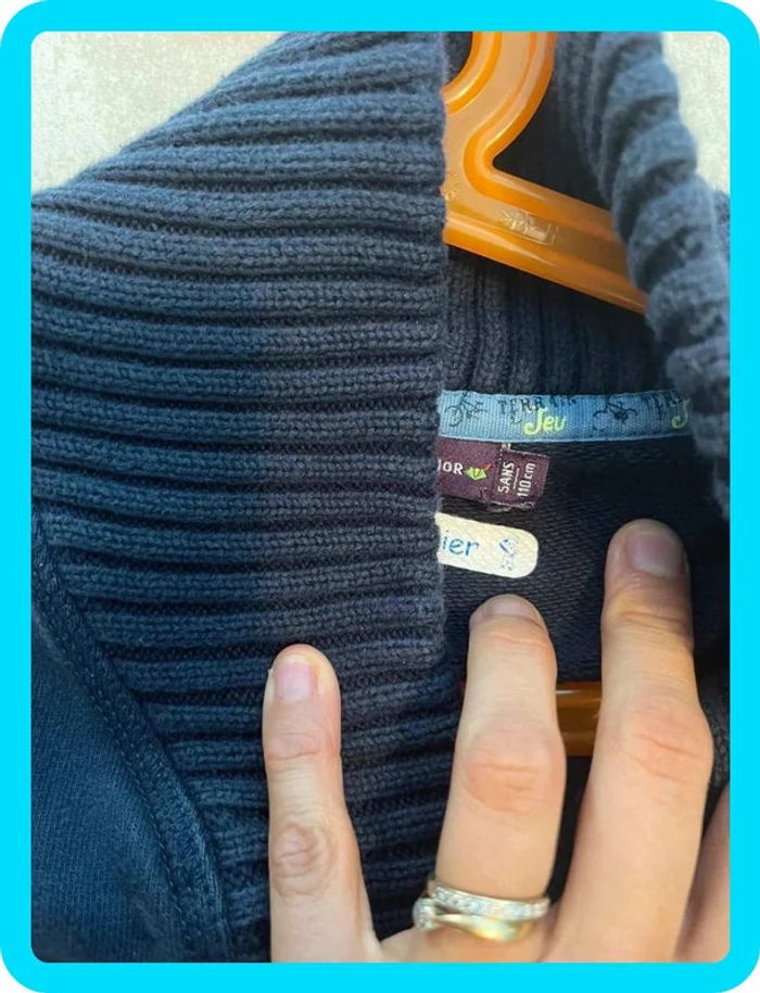 Beau gilet boutonné chaud 5 ans Sergent major - photo numéro 4