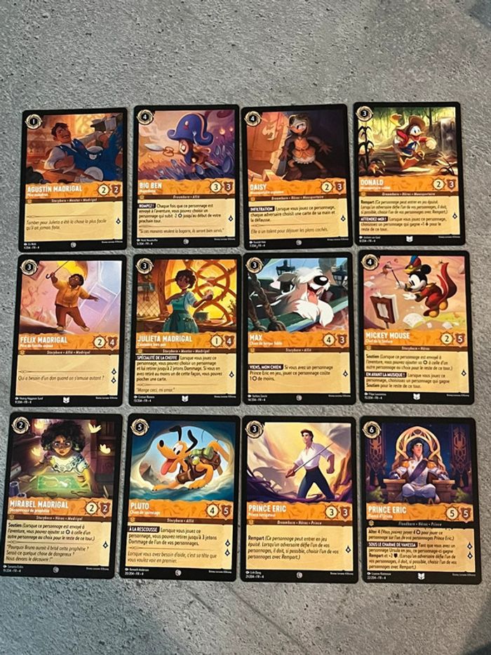 Lot 113 cartes Lorcana Disney différentes - chapitre 4 le retour d’Ursula - photo numéro 2