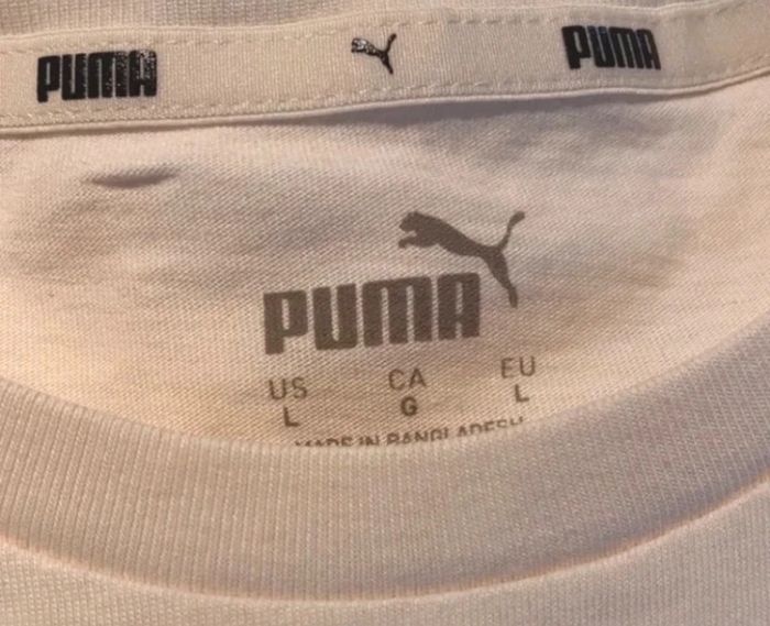 T-shirt tee shirt taille L Puma État Neuf - photo numéro 4
