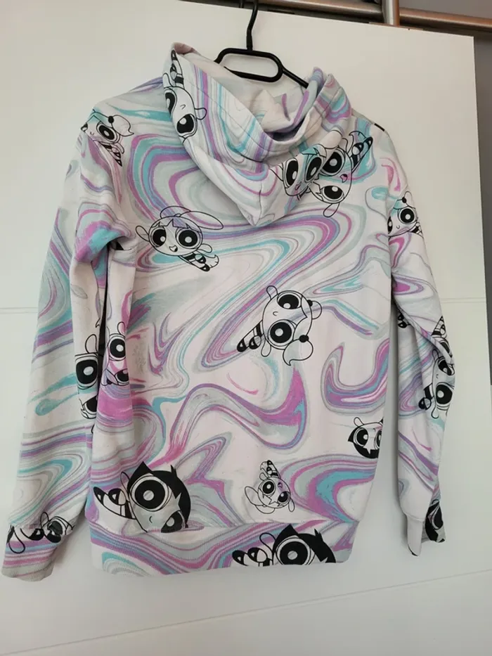 Sweat à capuche Powerpuff Girls - Taille 11-12 ans - photo numéro 2