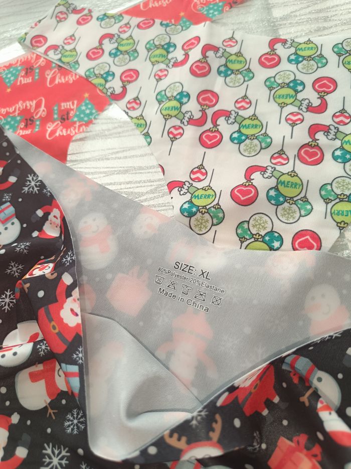 Lot de 3 string spécial Noël 🍀 Taille XL - photo numéro 3
