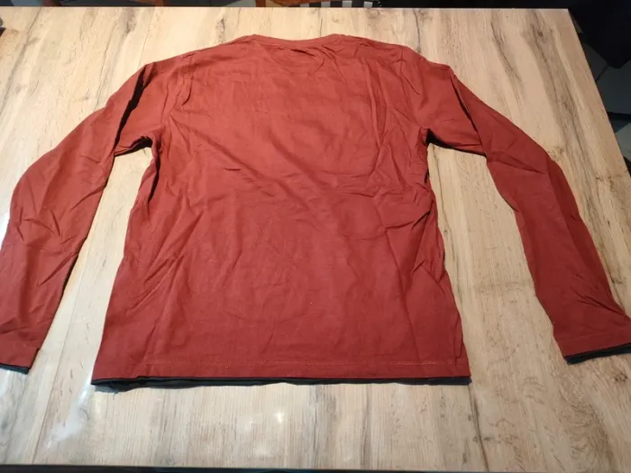 T-shirt à Manches Longues Jules Bordeaux - Taille XL - Coton - Très Bon État - photo numéro 2