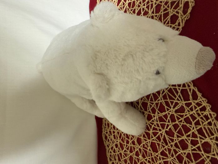 peluche doudou ours blanc polaire - photo numéro 2