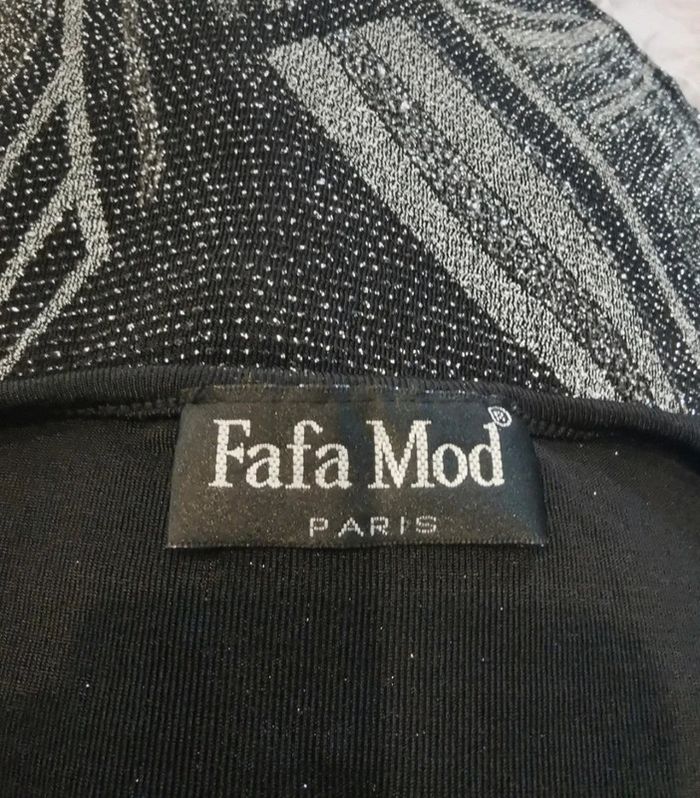 Blouse. Noir et argent. Taille 42.Fafa Mod Paris - photo numéro 6