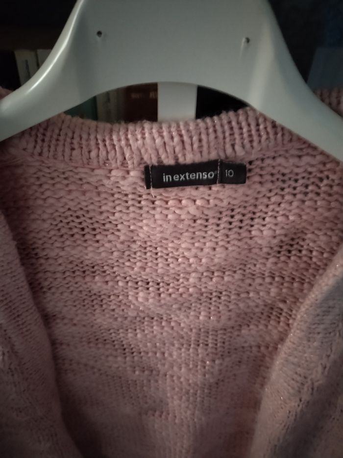 Gilet chaud légèrement pailleté en très bon état - photo numéro 3