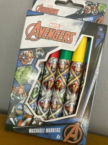 Marqueurs The Avengers - Marqueurs lavables - 6x dans l'emballage - Marvel