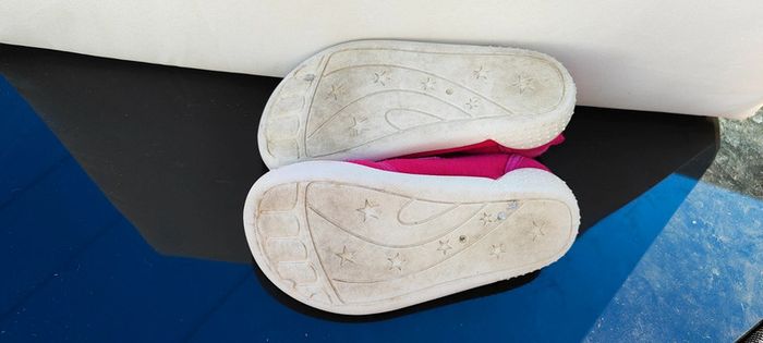 Chaussons en toile fille en taille 25 - photo numéro 3