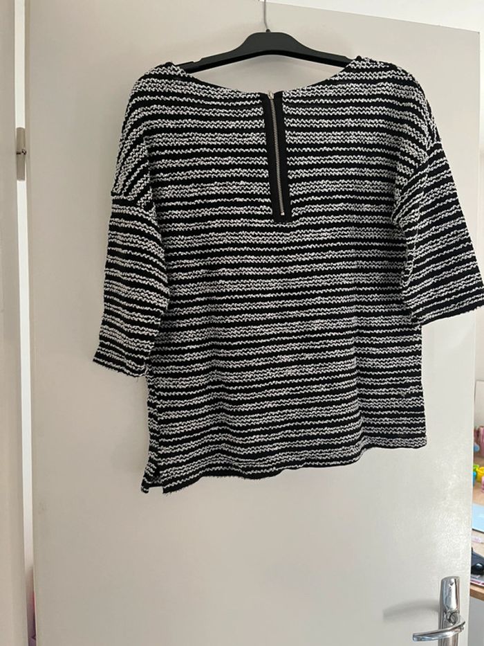 Haut noir et blanc camaïeu - photo numéro 3