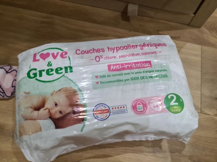 Couche love and green Taille 2 et 3 - photo numéro 3