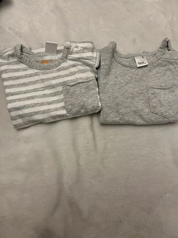 Lot 2 teeshirt tex 6 mois
