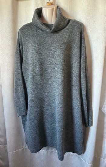 Robe laine mousseuse gris anthracite 46/48 Esmara