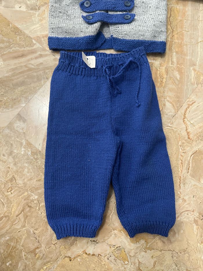 Ensemble chaud laine tricotée 6 mois - photo numéro 2