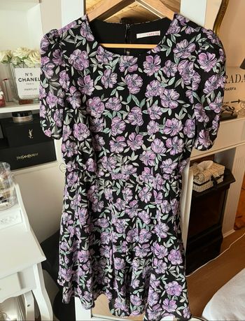 Robe à fleurs lila/violet Camaieu T38 TBE 🪻