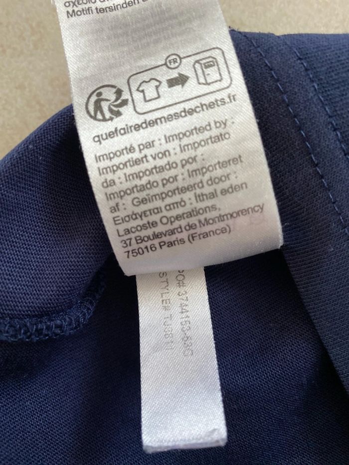 Tee shirt Lacoste 12 ans - photo numéro 2