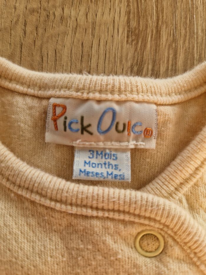 Pyjama en coton épais jaune - 3 mois - photo numéro 3