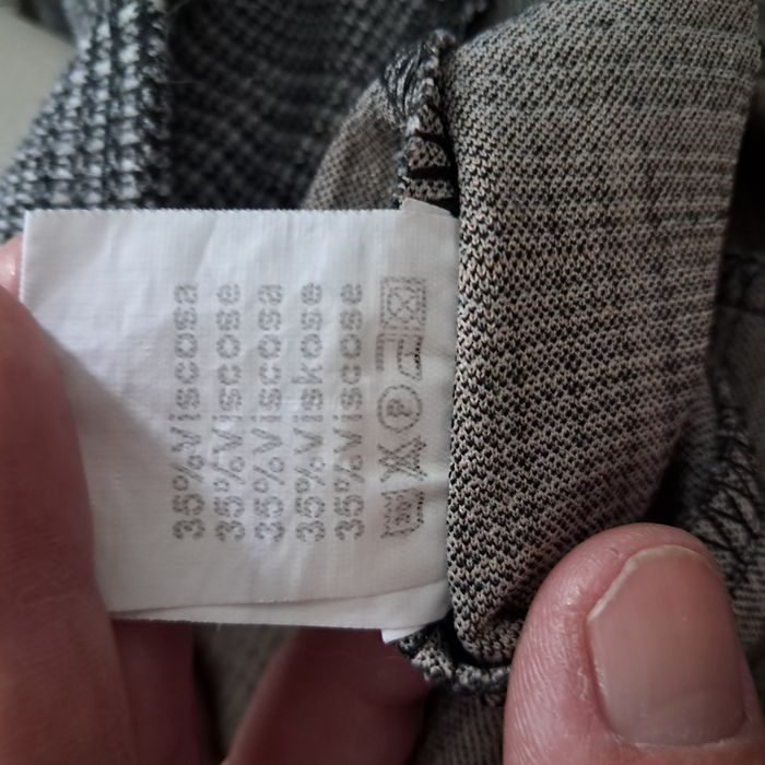 Pantalon évasé femme hiver gris à carreaux Projet X Paris Taille S - photo numéro 7