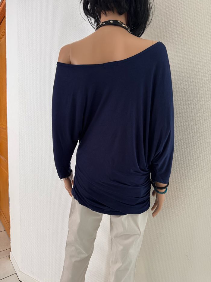 👚 Haut Amisu Femme – Taille L – Style asymétrique décontracté chic 💙 - photo numéro 3