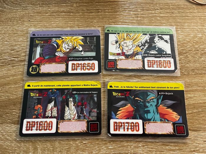 Lot 11 cartes dragon ball z Cardass bandai 1995 Toei animation - photo numéro 3