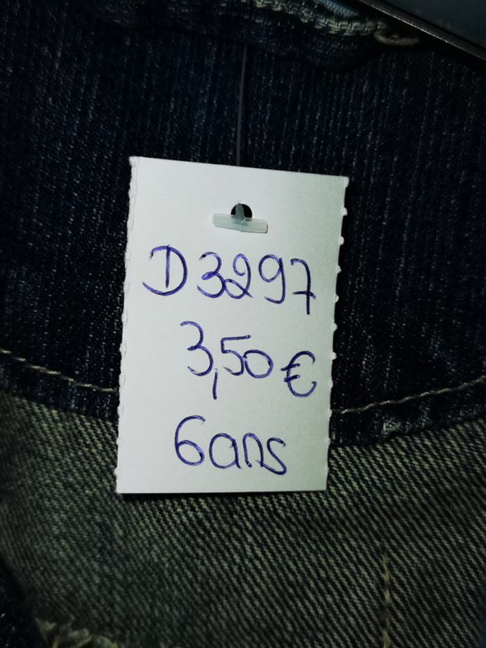 D3297 - veste en jeans garçon 6 ans - photo numéro 3
