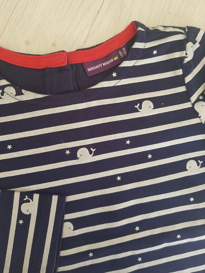 Tee shirt épais sergent major fille neuf 5ans - photo numéro 2