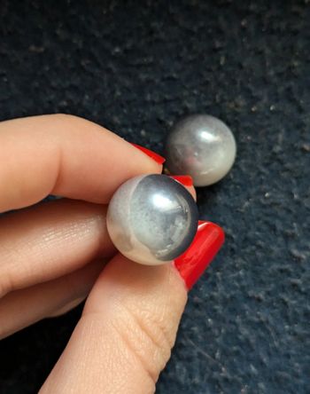 Boucles d'oreilles rondes effet dégradé