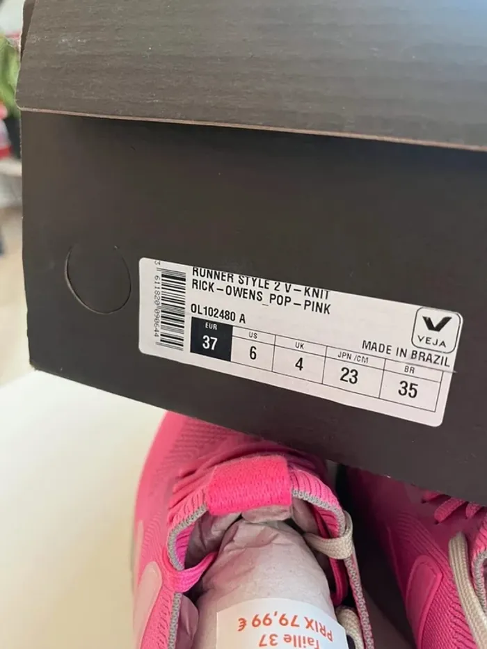 Veja Rick Owen Pop Pink 37 - photo numéro 5