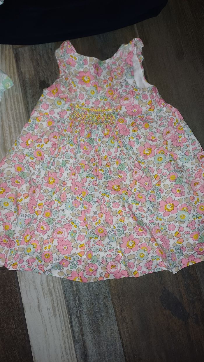 Lot jacadi cyrillus liberty robe blouse bloomer trench 3/6 mois - photo numéro 5