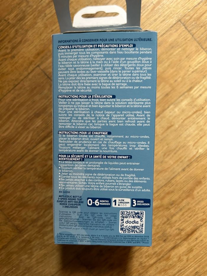 Biberon Dodie anti colique - neuf - photo numéro 6