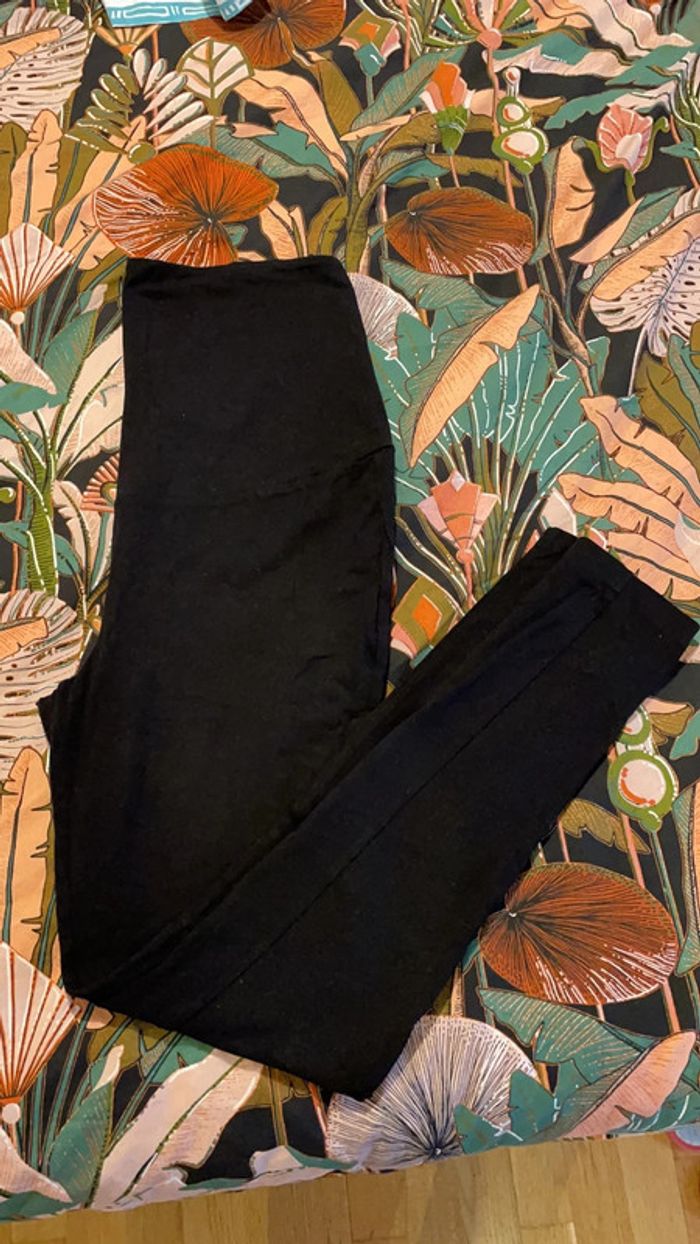 Legging noir maternité