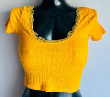Joli crop top jaune Pimkie