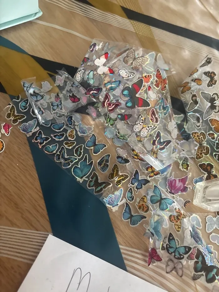 Lots de foils pour ongles + colle - photo numéro 4