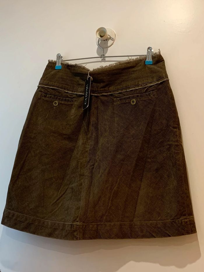 Jupe velours kaki/marron de « Chipie » taille 42 Neuve avec étiquette - photo numéro 6