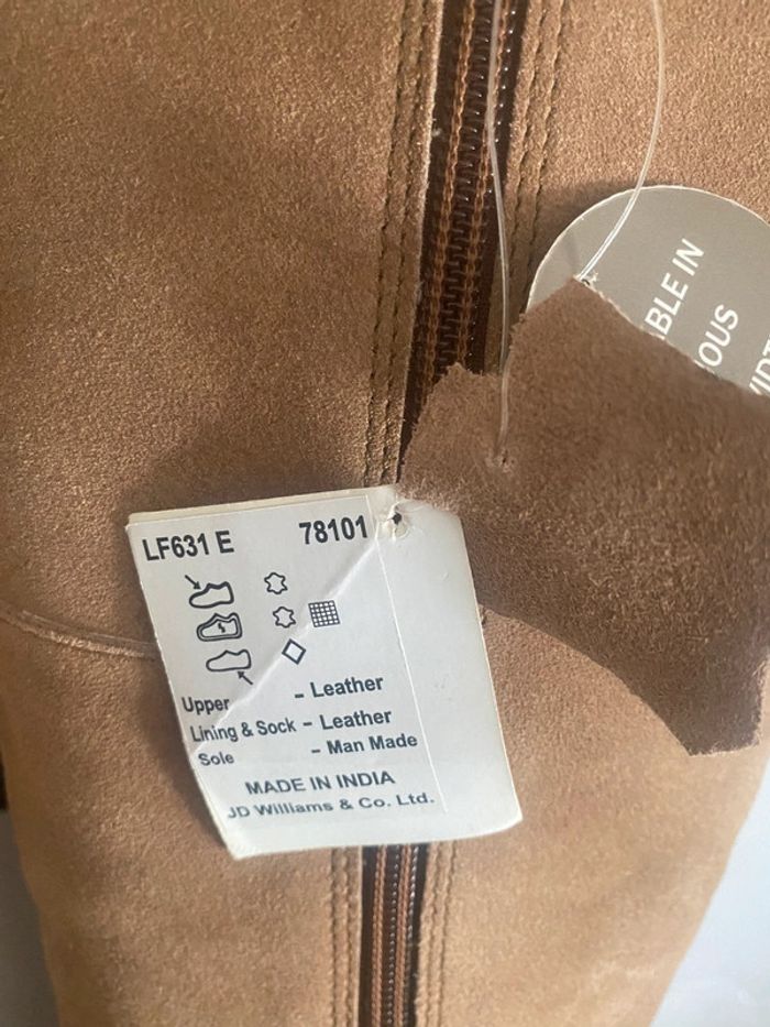 Bottes hautes à franges CUIR - photo numéro 3