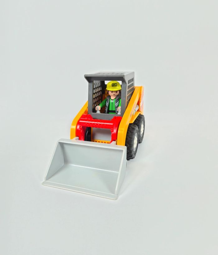 Playmobil Chargeur tracteur jaune et rouge