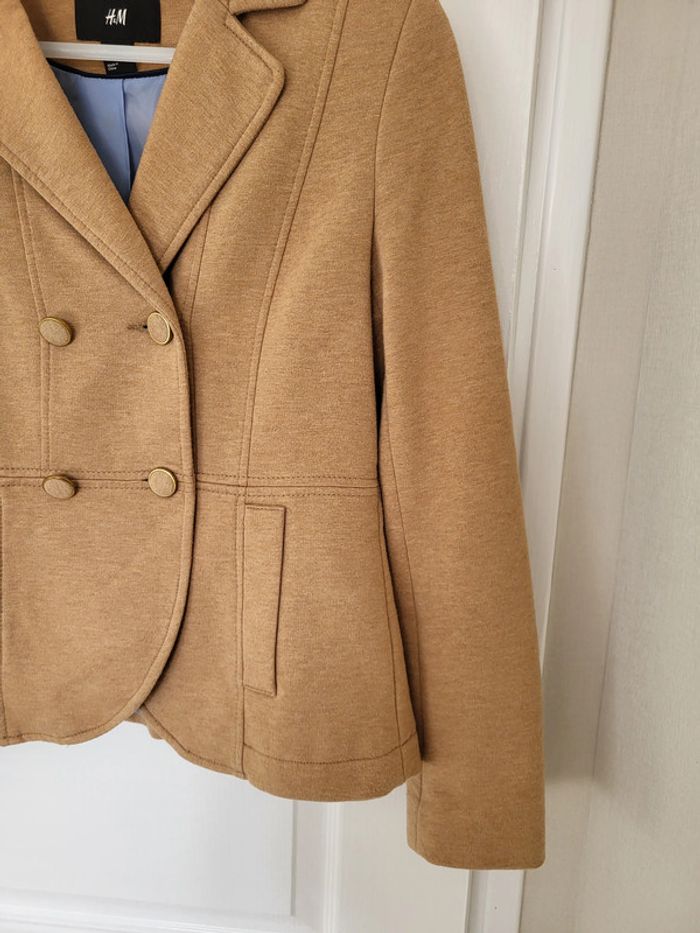Veste marron clair H&M 38 - photo numéro 2