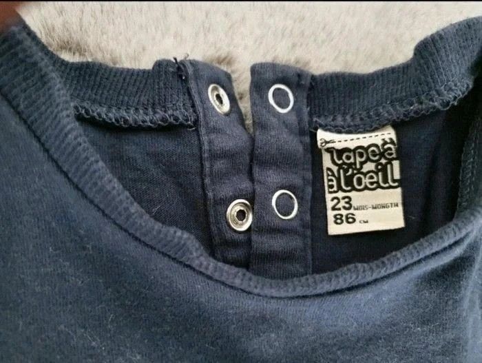T.shirt col rond manches longues bleu marine Tape à l'oeil TAO 2 ans - photo numéro 5