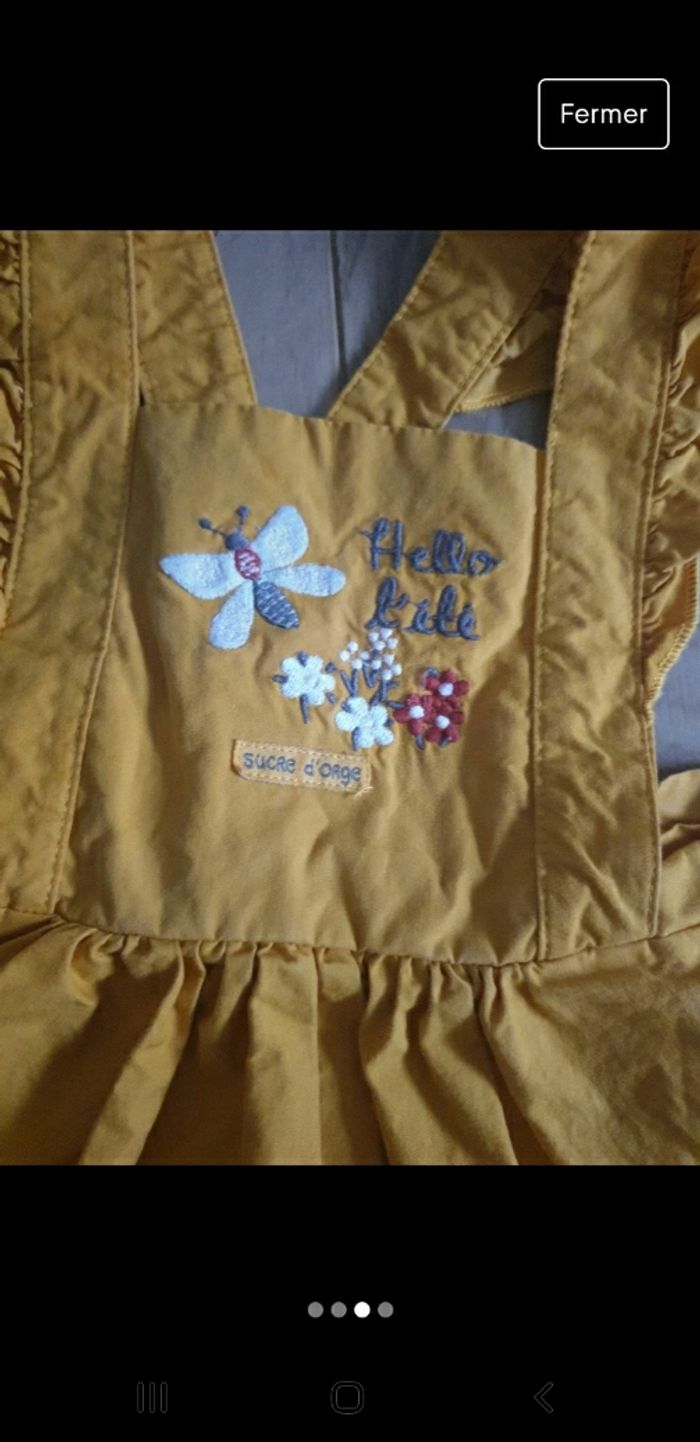 Petite robe jaune 12 mois - photo numéro 3