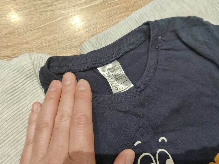 Cardigan gris camel et tee shirt marine Gémo + Taille 3-4 ans - photo numéro 4