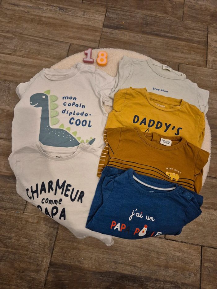 Lot de 6 t-shirts manches longues